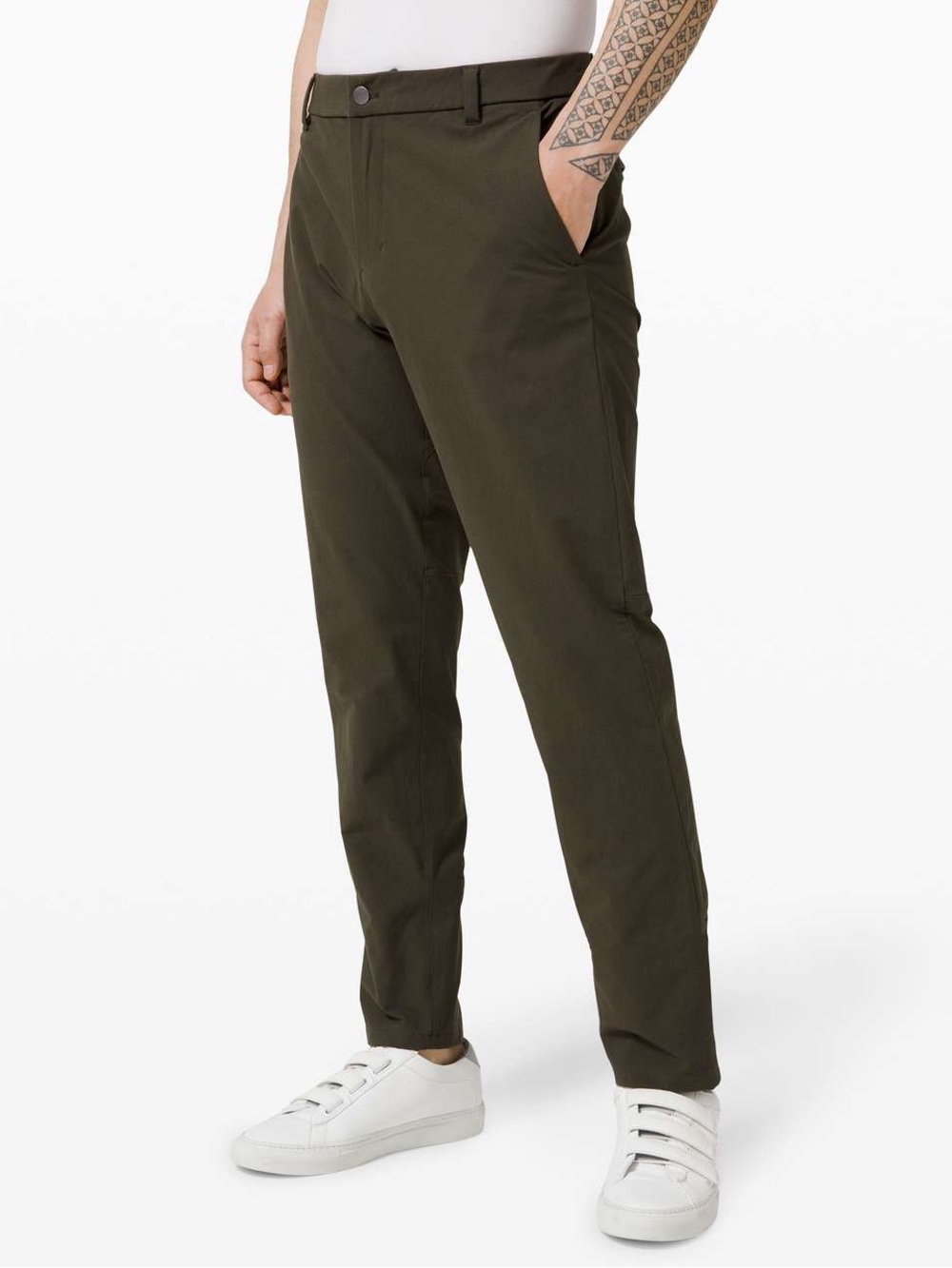 Lululemon Mens Green Canvas Pants 32